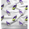 thumbnail image 1 of Soimoi Modal Satin Fabric Swirl & Floral Block Decor Fabric Printed Yard 42 Inch Wide, 1 of 3