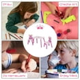 thumbnail image 3 of Kids Furniture Qaba 3-Piece Kids Wooden Table and Chair Set with Crown Pattern Gift for Girls Toddlers Arts Reading Writing Age 2-4 Years Pink,Baby Nursery Furniture, 3 of 8