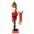 thumbnail image 2 of Kurt Adler charming 15-Inch Red and Green With Horn Nutcracker, 2 of 8