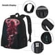 thumbnail image 3 of Easygdp Mesmerizing Pink Jellyfish Mochila para Niños y Niñas con Set de Caja de Almuerzo y Estuche para Lápices 3 en 1, Mochila Escolar Estampada para Adolescentes, 3 of 7