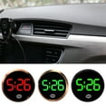 thumbnail image 2 of Wear Resistant Touch Illuminant Miniature Car Digital Clock Round Shape For Vehicle Dashboard And Air Vent Installation, 2 of 8