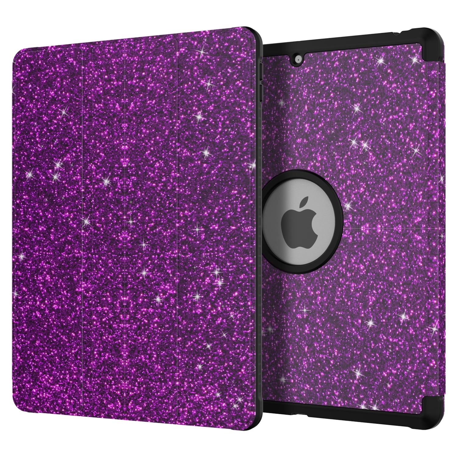 Allytech 10.2" Trifold Stand Tablet Case, Purple