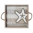 thumbnail image 2 of Elements 14-inch Sea Star and Sentiment Wood Tray with Handles, 2 of 6