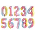thumbnail image 4 of NUEVOS globos de aluminio con forma de número digital de 40 pulgadas de gran tamaño en oro rosa y plata para decoración de fiestas de cumpleaños de niños y adultos, 4 of 5