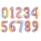 thumbnail image 3 of NUEVOS globos de aluminio con forma de número digital de 40 pulgadas de gran tamaño en oro rosa y plata para decoración de fiestas de cumpleaños de niños y adultos, 3 of 4