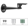 thumbnail image 4 of Mini Projector Wall Mount, 20cm Carbon Steel - 360° Adjustable Projector Ceiling Bracket with M4 Screws for Camera/Projector/Webcam, Black, 4 of 5