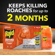 Raid Concentrated Deep Reach Pest Insect Killer & Roach Fogger, 1.5 oz, 4 Count