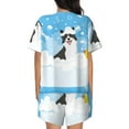 thumbnail image 3 of Lsque Collie in Bathtub Women's Short-Sleeved Pajama Set - 2 Piece Soft and Lightweight Sleepwear Set-3X-Large, 3 of 9