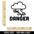 thumbnail image 2 of Danger Hurricane Tornado Weather Day Planner Self-Inking Rubber Stamp Ink Stamper - Brown Ink - Small 3/4 Inch, 2 of 7