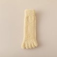 thumbnail image 7 of Ltctricy Women's Fluffy Fuzzy Socks Cute Cozy Five Finger Plush Crew Socks Winter Warm Soft Comfort Boot Socks, 7 of 7