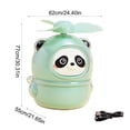 thumbnail image 3 of JZCHUNTOY Cute Panda Handheld Fan, 1 Piece USB Rechargeable Mini Portable Fan, Lightweight Personal Cooling Fan, Suitable for Outdoor, Travel, Commute, Office and Home Use, 3 of 6