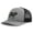 Heather Grey Black, variant on Richardson Trucker Hat Western Farm Animal Cow Cattle Angus Bull Polyester Baseball Cap Snapback Heather Grey Black Design Only