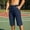 A229 Dark Blue, variant on Men's Cargo Shorts Below Knee Capri Pants Quick Dry Lightweight Casual Summer Bottoms Elastic Waist Drawstring with Multi-Pockets for Hiking Outdoor Fishing Workout Golf