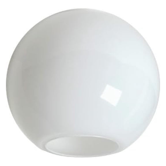 12 Inch White with 5.25 Inch Neckless Opening