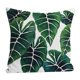 thumbnail image 1 of Daboolka Funda de almohada de lino con diseño de planta de bosque tropical, funda de cojín para decoración de coche, boda, coche (J#), 1 of 7