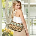 thumbnail image 5 of FORMRS Womens Shoulder Bag with Chain Strap Clutch Purse Cute Tote Handbag, Retro Blossom Flower, 5 of 7