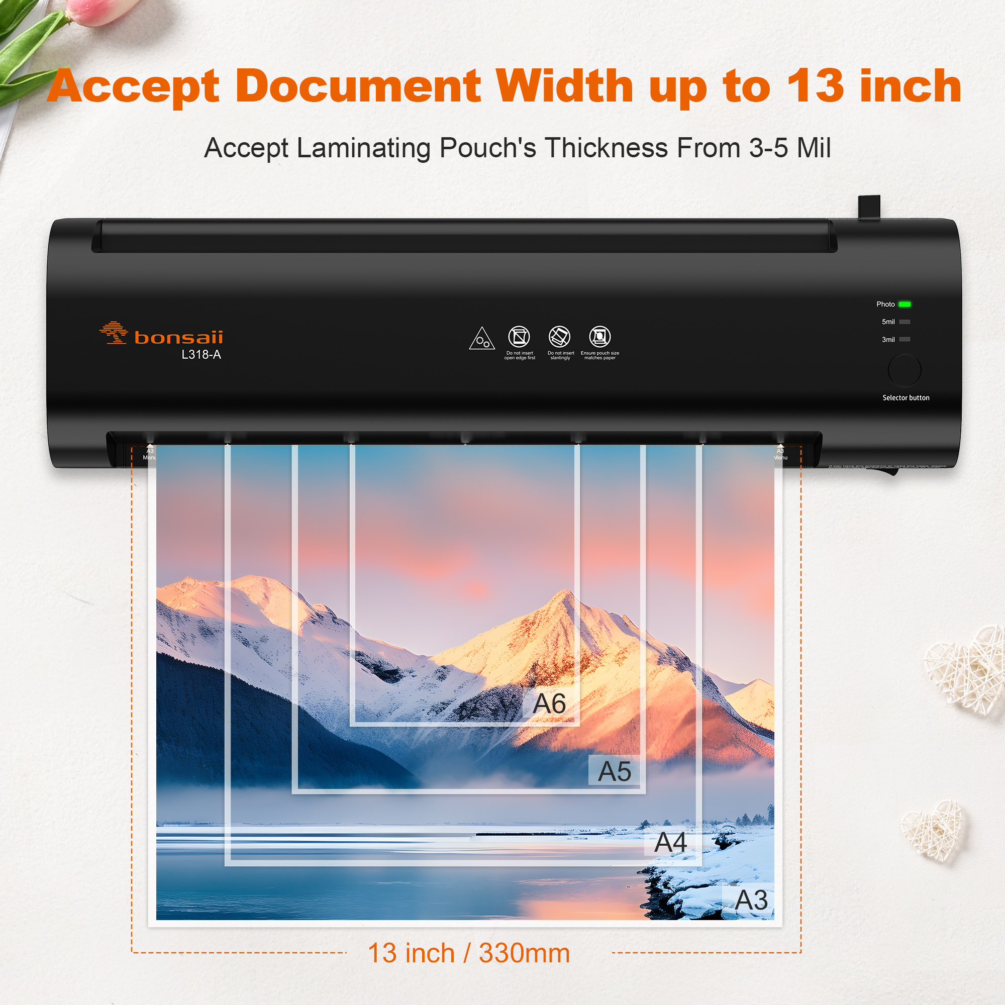 Bonsaii A3 13 Inch Laminator with Cutter & Rounder photo 3