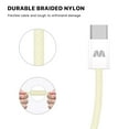 thumbnail image 4 of MyBat USB-C to USB-C Premium Braided Cable (L=3 FT) - Yellow, 4 of 5