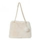 thumbnail image 1 of Bolso Hombro Peludo para Mujer Bolso Bandolera Felpa Suave Bolso Invierno Con (blanco), 1 of 9