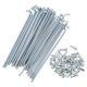 thumbnail image 1 of Ofertas Únicas 36 Conjunto de Radios de Bicicleta 13G Radios de Rueda de Bicicleta Galvanizados de Acero al Carbono Tono Plateado-87mm, 1 of 7