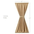 thumbnail image 5 of VHC Brands Door Panel, Cotton Curtain for Doors, Windows, Kitchen, Living Room, Bedroom, Dining Room, Farmhouse Panel, Burlap Natural Collection, 72x40, Natural, 5 of 7