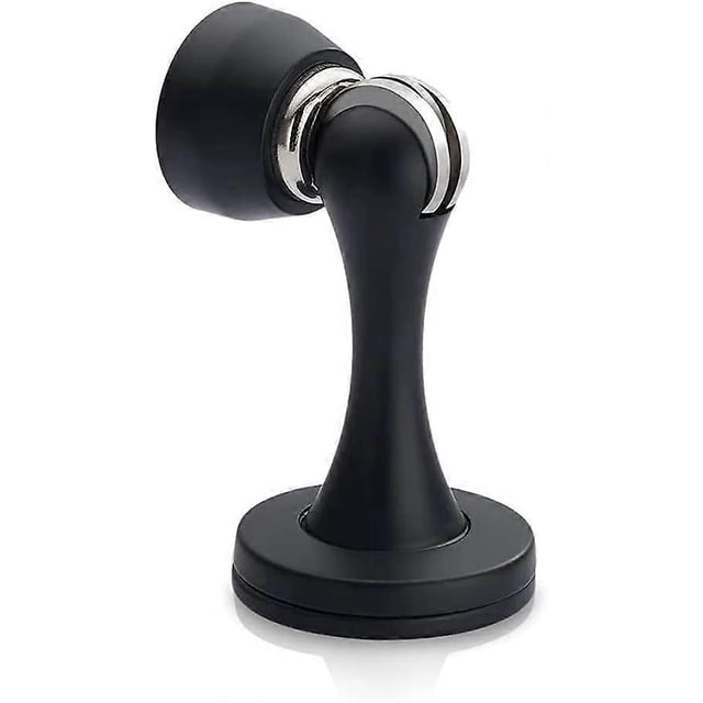 Magnetic Door Stopper, Black Door Stoppers, Floor Mount Wall Mount Magnetic Door Catch, Soft Strong Magnetic Door Holder, Oil Rubbed Stainless Steel M