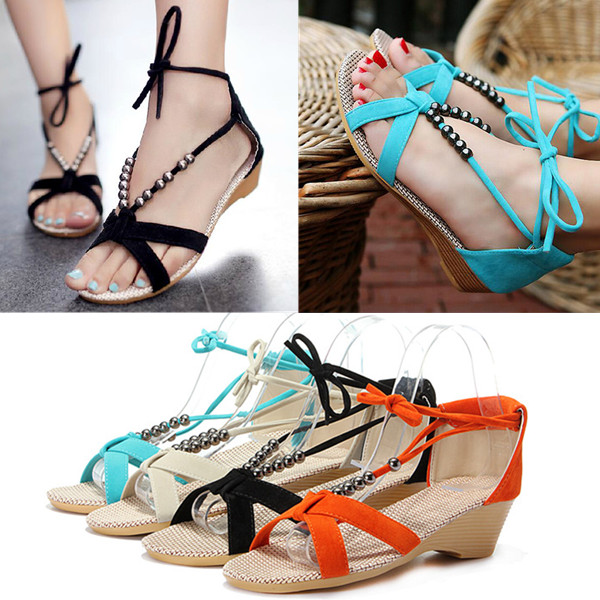 flat heel footwear