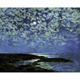 thumbnail image 2 of Hassam, Childe 18x15 White Modern Wood Framed Museum Art Print Titled - Moonlight, Isle of Shoals, 2 of 4