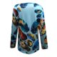 thumbnail image 4 of Camiseta con cremallera de manga larga de otoño informal suelta con estampado de mujer Fridja  hj2800, 4 of 5