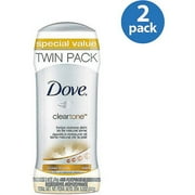 Dove Clear Tone Sheer Touch Anti-Perspirant/Deodorant, 2.6 oz, (Pack of 2)