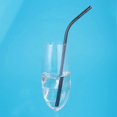 thumbnail image 2 of 1 Pc 215x6mm Stainless Steel Drinking Straw Reusable Curved Straw for Tumblers(Black), 2 of 3