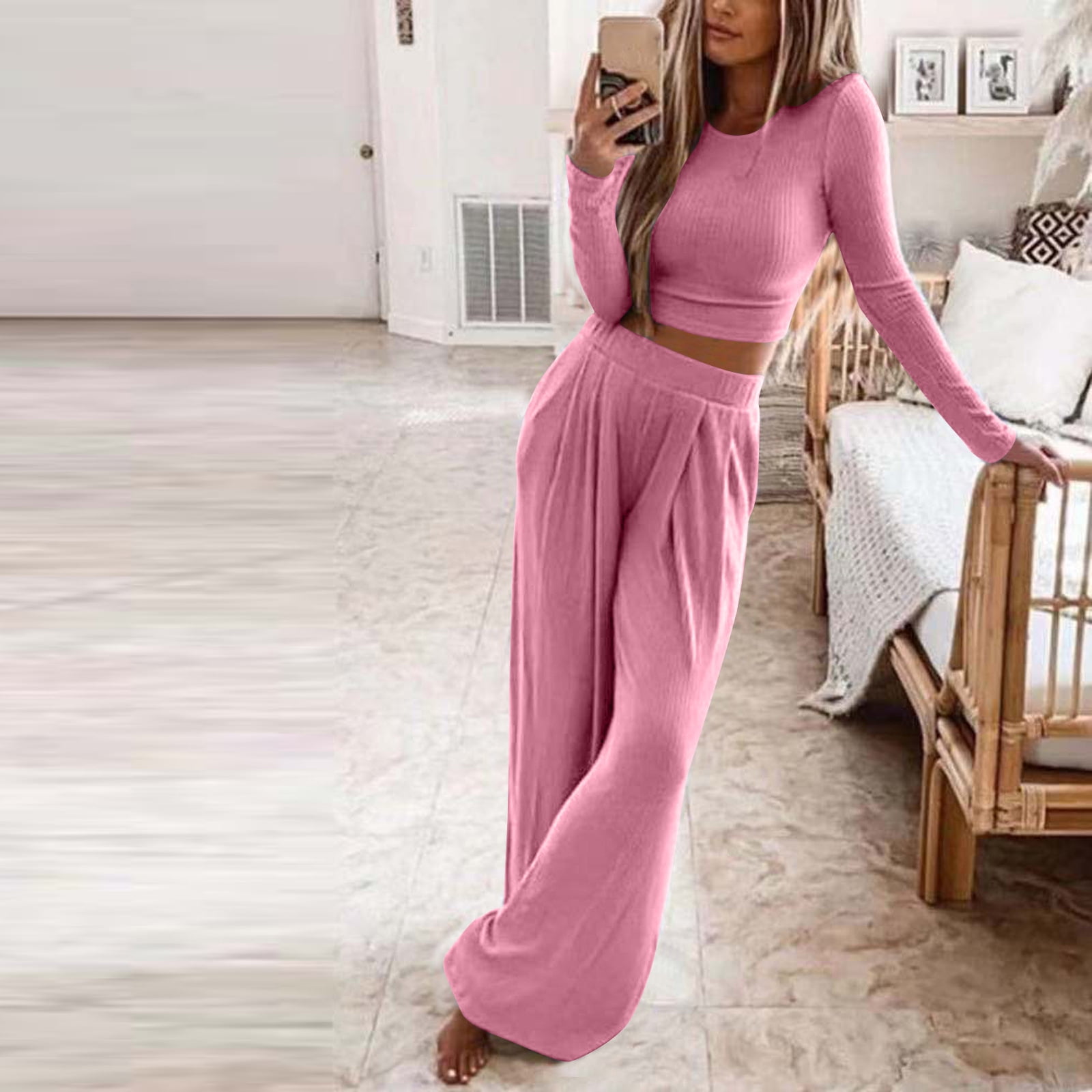 Womens Lounge Set, Jogger Outfits Sets 