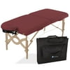 EARTHLITE Avalon Portable Massage Table Package Flat \xe2\x80\x93 Reiki Endplate, Premium Flex-Rest Face Cradle & Strata Cushion, Carry Case (30\xe2\x80\x9dx73\xe2\x80\x9d)