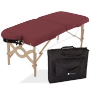 EARTHLITE Avalon Portable Massage Table Package Flat \xe2\x80\x93 Reiki Endplate, Premium Flex-Rest Face Cradle & Strata Cushion, Carry Case (30\xe2\x80\x9dx73\xe2\x80\x9d)