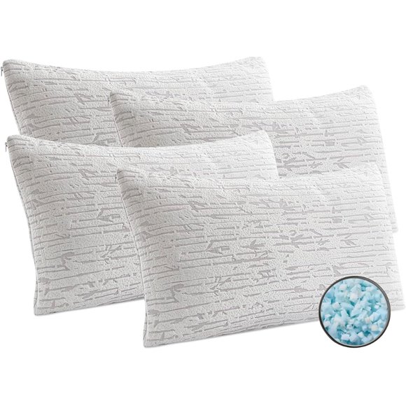 Rayon Derived From Bamboo Pillow Sleeping Pillows Memory Foam Pillow - King Size Set of 4 Memory Foam Pillows Freight Free Home Jiayi