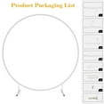 thumbnail image 5 of 8.2ft Round Balloon Arch Backdrop Stand Kit, Suitable for Weddings, Birthday Parties, Baby Showers, and Holiday Celebrations - White, 5 of 10