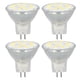 thumbnail image 3 of 4 unids/set MR11 bombilla de foco LED con Base de doble aguja disipación de calor de 360 ° 3W 12 LED bombilla de lámpara blanco cálido, 3 of 8