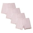 thumbnail image 3 of Lovzfmll Girls' Underwear 4-Pack Lace Trim Boxer Shorts, Solid Color Cotton Panties, Breathable Comfort Shorts for Toddlers and Kids for 2-14 Years, 3 of 3