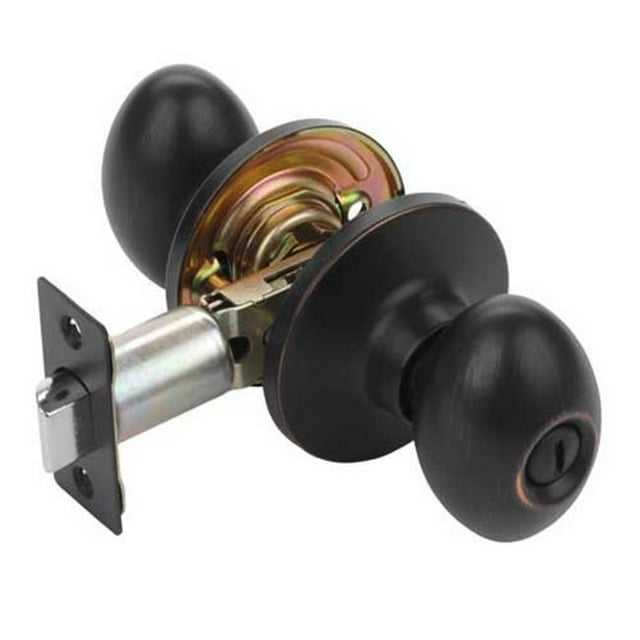 Dynasty Hardware ASP-30-12P Aspen Privacy Door Knob, Aged Oil Rubbed Bronze