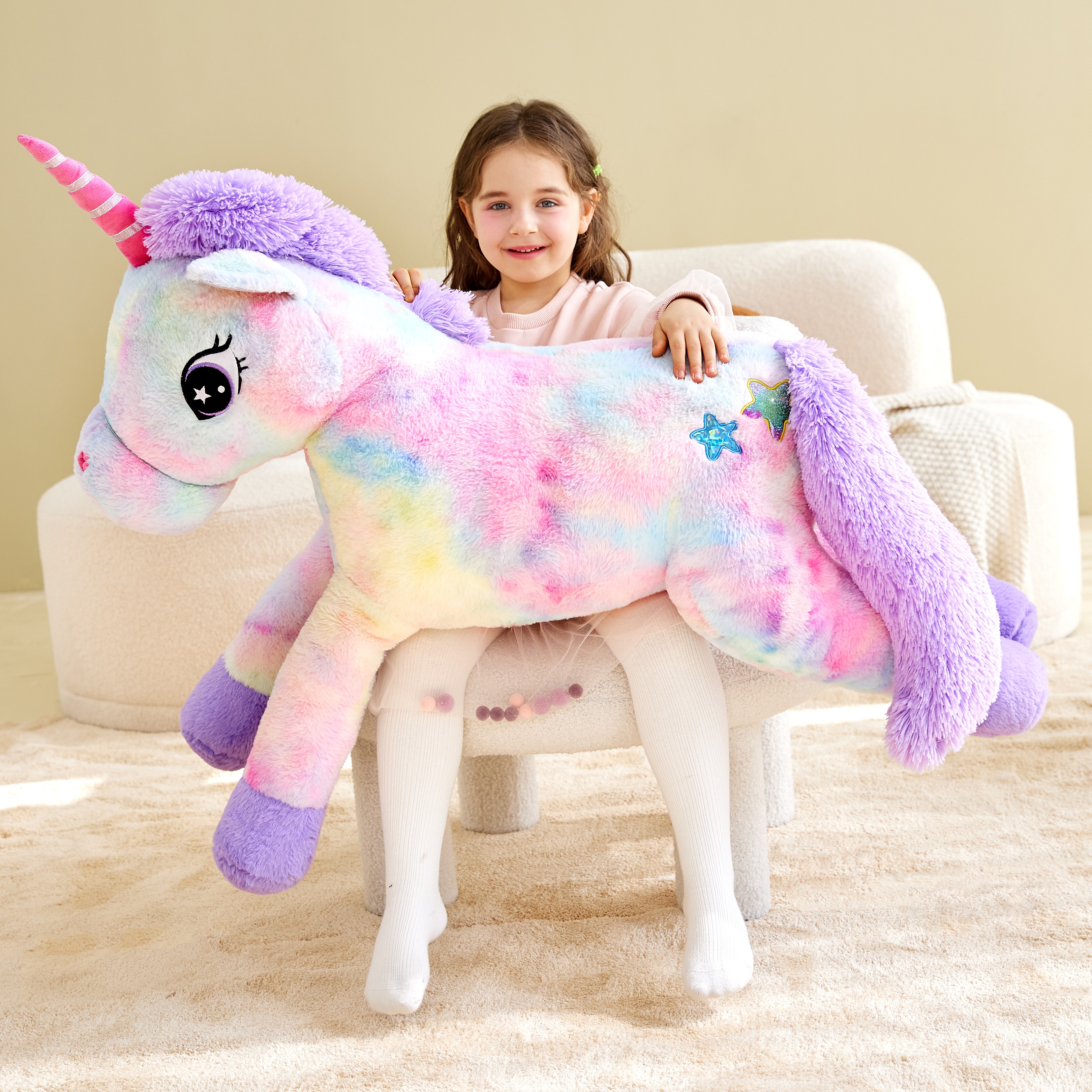 IKASA Giant Unicorn Stuffed Animal 43-Inch Plush Toy photo 3