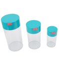 thumbnail image 2 of Vacuum Storage Can, Clear Airtight Bottle Jar Transparent Design Plastic Organize 2100ml 1100ml 400ml Shatterproof  Free  For Flour For Tea, 2 of 8