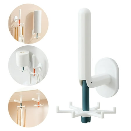 

Home Multi-functional Kitchen Rotating Hook On The Wall Six-claw Punch-free Strong Load-bearing Viscose Wall Sticky Hook