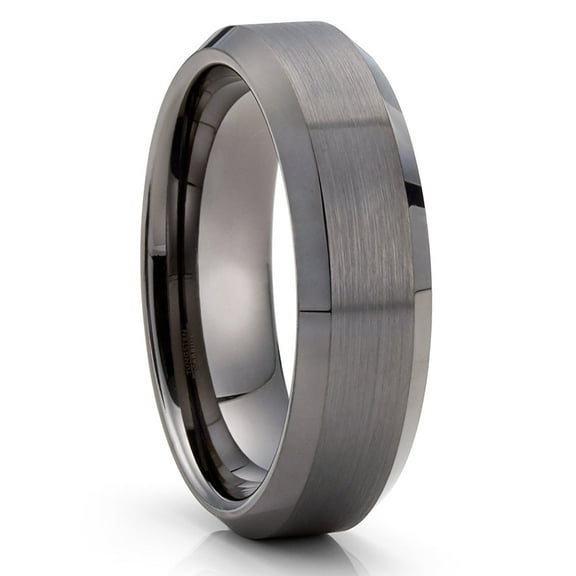 6mm Gunmetal Wedding Ring,Tungsten Wedding Ring,Unique Wedding Ring,Anniversary Ring,6mm Ring