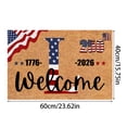thumbnail image 3 of USA 250th Anniversary Alphabet Doormat, Polyester Indoor Outdoor Rug with 26 Letters for Personalized Last Name, Patriotic Independence Day Decor for Home Entryway, 3 of 4