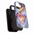 thumbnail image 3 of Luxury Crystal Heart Design iPhone Case for Elegant Users with Golden Accents, Durable Shockproof Clear Case Compatible with iPhone 11/12/13/14/15/16 (Pro Max/Plus), 3 of 9