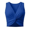 thumbnail image 4 of XIYON Tank Tops For Women Cropped Muscle Tank Top Sleeveless Casual Tops Summer Fashion Workout Tee Trendy Clothes, 4 of 5