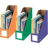 Fellowes 4" Magazine File Holders - Secondary, 3pk, Purple, Green, Orange, 3 / Pack (Quantity)