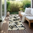 thumbnail image 6 of Addison Rugs Chantille Indoor/Outdoor Transitional Floral Black Washable Runner Rug, 2'3" x 7'6", 6 of 6