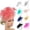 Green, variant on Pink Fascinator Polyester Flower Mesh Ribbons Feathers on a Headband and a Clip Tea Party Headwear for Girls and Women One Size