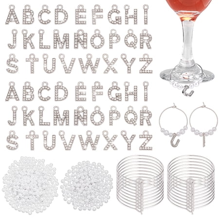 60 Sets Wine Glass Charms